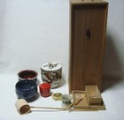 Japanese Tea Ceremony Set Tansaku Box Vintage Unused Parts Missing Japan