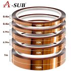 5 Rolls Polyimide High Temperature Tape Heat Resistant Kapton 10mm  20mm 25mm