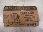 Lot Of Vintage Medium Bipin Lampholders General Electric Ge 503x59 White