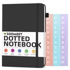 A6 Leather Dot Grid Notebook Journal For Diary Writing 100 Pages Thick 6  X 8 