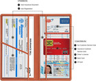 Car Registration   Insurance Card Holder  Brown   Vehicle License Document Organ