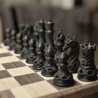 A Set Of 32 Gothic-style Chess Pieces Featuring Skulls Dark Fantasy Chess