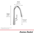 American Standard Southport Pull-down Kitchen Faucet Stainless Steel 7441300 075