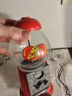 Vintage Cast Metal And Glass Red Jelly Belly Jelly Bean Candied Dispenser Works