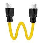 3 Prong Plug 125v Double Male Extension Cord Nema 5-15p To 5-15p