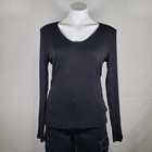 Long Sleeve Scoop Neck T Shirt   Ribbed Shirt   Womens   A New Day