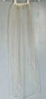 David   s Bridal Wedding Veil Ivory - Faux Pearls Trim