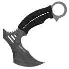 6  Stonewashed Black Tactical Scythe Survival Hatchet Axe Full Tang Claw  sheath