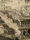 Nevada City California 1855 Historic Panoramic Town Map - 18x24