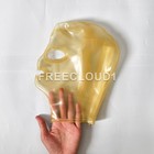 Translucent Latex Hood W  Back Zipper Rubber Mask Open Mouth Eyes 0 4mm Cosplay