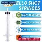 Jello Shot Syringes 100 Pack With Tip Cap For Adults Kids  10ml Party Liquid Syr