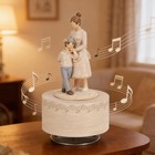 Music Box  Mom And Son Musical Box Figurine  Sculpted Hand-painted Music Boxe   