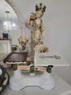 Wow  Antique Dairy Balance Scale Butter  Cheese Porcelain Top Scales Of Justice