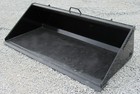 72  Smooth Bucket Attachment Standard Duty Fits Skid Steer Compact Tractor Usa
