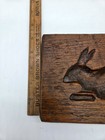 Old Vintage Hand Carved Wooden Rabbit Form Maple Sugar Mold