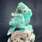 Naturalcrystal Mineral Specimen  Amazon Stone  Hand-carved Birds stone Statue om