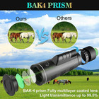 Day   Night Vision 80x100 Zoom Hd Monocular Starscope Monocular Telescope Bak4  