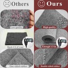 Non-slip Area Rug Pad  1 3  Thick Dual 2  X 6   rectangular   Dark Gray 