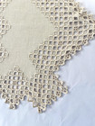 Hardanger Embroidery  Piece Beautiful Shape Gorgeous Edging   Norwegian Vintage