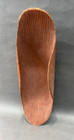 Large Australian Aboriginal Central Desert Fluted Coolamon Ochre Rubbed Surface