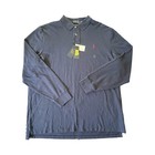 Nwt Ralph Lauren Long Sleeve Classic Fit Polo Shirt Pony Navy Blue Xxl Men