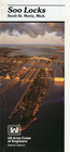 1980s  Soo Locks Sault St Marie Michigan Brochure Lot Of 3 Great Lakes Waterway