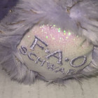 Fao Schwarz Sparklers Purple Teddy Bear 10  Lavender Soft Plush New With Tag Nos