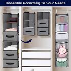 6shelf Hanging Closet Organizer With Drawers Having 6pockets Over Door Organizer