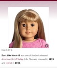Lot 2 American Girl Doll Heads Kit   Jly  12 Blonde Bob   Blonde Bangs