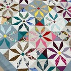 Handmade Original Posh Penelope Cotton Patchwork Quilt Top topper 86x86 