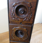 Antique Singer Treadle Sewing Machine Ornate Wooden Drawers Right Hand Set Of 3
