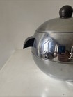 Vintage West Bend Penguin Hot Cold Server Ice Bucket Tongs Lid Bakelite Handles