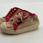 Vintage 1970   s All Star Kidsa Converse Top Made In Usa Size 5 White Red