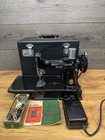 Vintage 1952 Singer Featherweight 221 Sewing Machine W  Case   Accessories