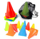 5pcs 18cm Sports Training Cones Football Road Barrier Flat Marker Cups