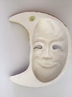Vintage Ceramic Mask Masquerade Mardi Gras Wall Art