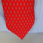 Neck Tie Mens Red Solid Silk Simple Art Adult Casual Suit Bright Modern S5a