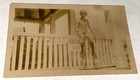 Rare Antique Vintage American Girl Hotel Porch Snapshot Photo  Sale Sign  Us 