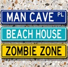 Personalized Custom Metal Road Street Sign New Rusty 22 Colors Acw01