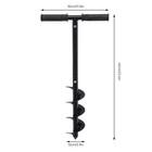 Hand Auger Post Hole Digger 4in Garden Hole Digger Large Manual