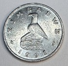 1991 Zimbabwe 5 Five Cents Coin - Circulated Copper Nickel Coin - Bird And Hare