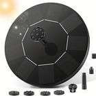 Solar Power Fountain Submersible Floating Water Pump Bird Bath Pond Garden Decor