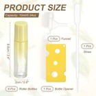 5 Pcs Glass Roller Bottles  10ml 0 34oz Essential Oil Bottle  Pearl Yellow