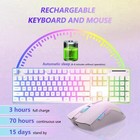 L96 Wireless Keyboard Mouse Combo 3650mah Rechargeable Rgb Full Size 4800 Dpi