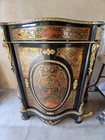 1900 Antique French Louis Xv Walnut   Satinwood Inlay Liquor Cabinet   Bar