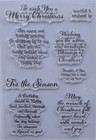 Sentiments Warm Friendly Christmas Clear Stamps For Diy Paper Craft Card Maki   