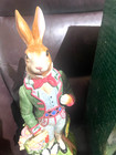 Fitz And Floyd Old World Rabbit  Male Rabbit  Ornament  73308 W box  18 Tall