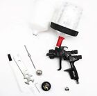 Spray Paint Gun 1000b With 2 In 1  1 3mm   1 7 Nozzle Cars Painting Tools  Black