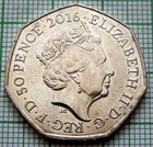 Great Britain 2016 50 Pence  Mrs  Tiggy Winkle  Beatrix Potter Series  Unc