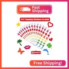 315 Pieces 7 Designs Tanning Sunbathing Body Stickers - Self Adhesive Perforated